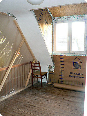 Dachgaube Fenster Isolierung