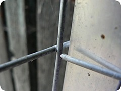 Estrichmatte als Gehege