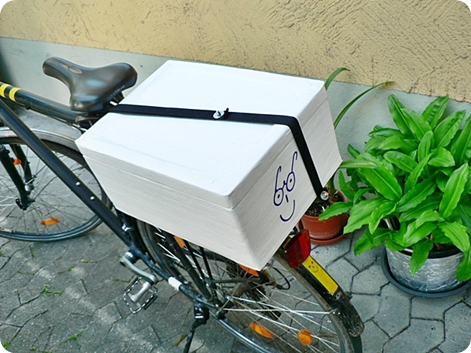 Kuehlbox  Gepäckträger Fahrrad
