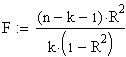 Adjustiertes Bestimmtheitsmass F Verteilung