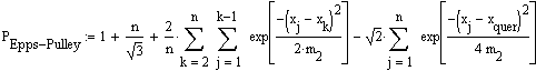 Epps Pulley Teststatistik