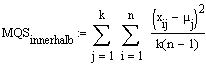 mittlere Quadratesumme