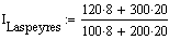 Laspeyres Mengenindex