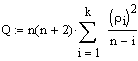 Ljung Box Teststatistik