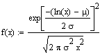 Lognormalverteilung