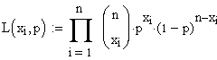 Likelihood Funktion Binomialverteilung