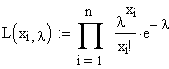 Likelihood Funktion Poissonverteilung