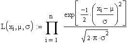 Likelihood Funktion Normalverteilung