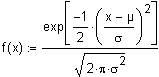 Normalverteilung Dichtefunktion