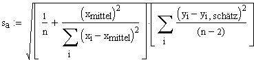 Standardfehler Offset