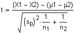 t-Test Mittelwertsunterschiede