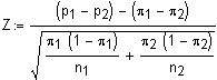 Transformierte Statistik Anteilswerte