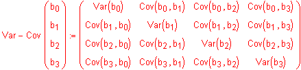 Varianz Kovarianzmatrix