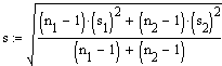 t-Test Standardabweichung