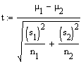 t-Test unterschiedliche Varianzen