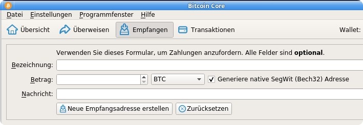 Bitcoin-Core Wallet
