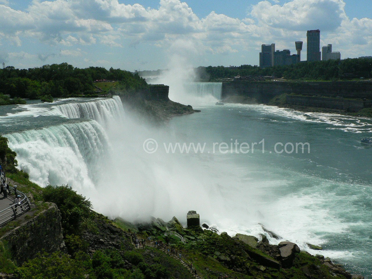 American falls and horseshoe falls