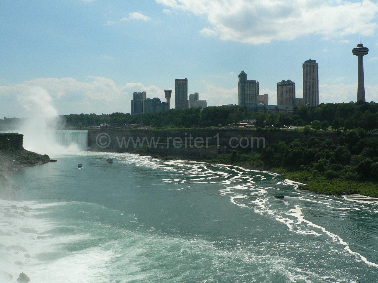 American falls and horseshoe falls