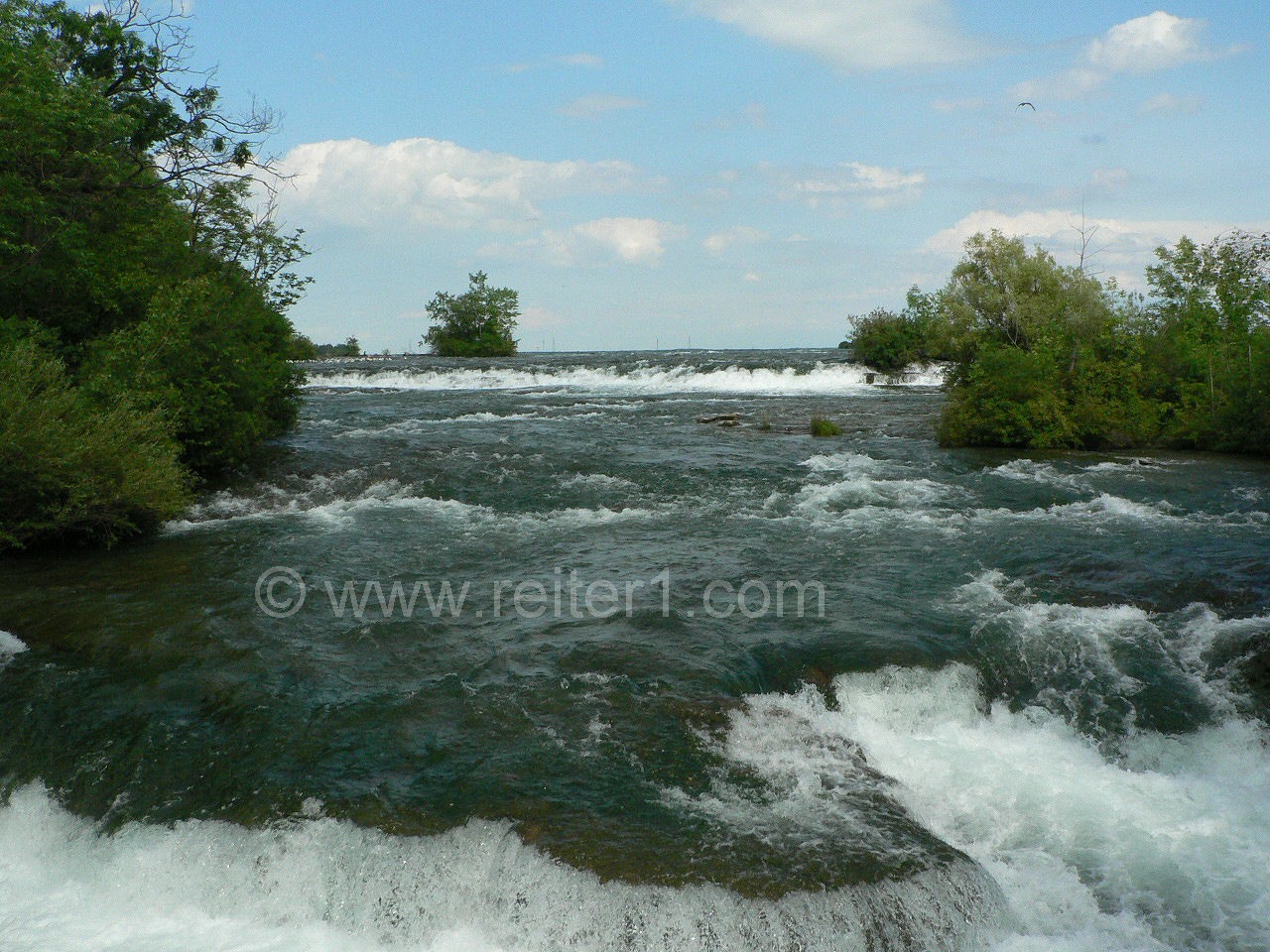 Niagara River before the falls