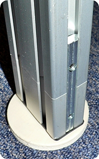 Aluprofil 30 x 60 als Tischbein