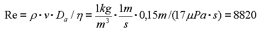 Reynoldszahl Luft